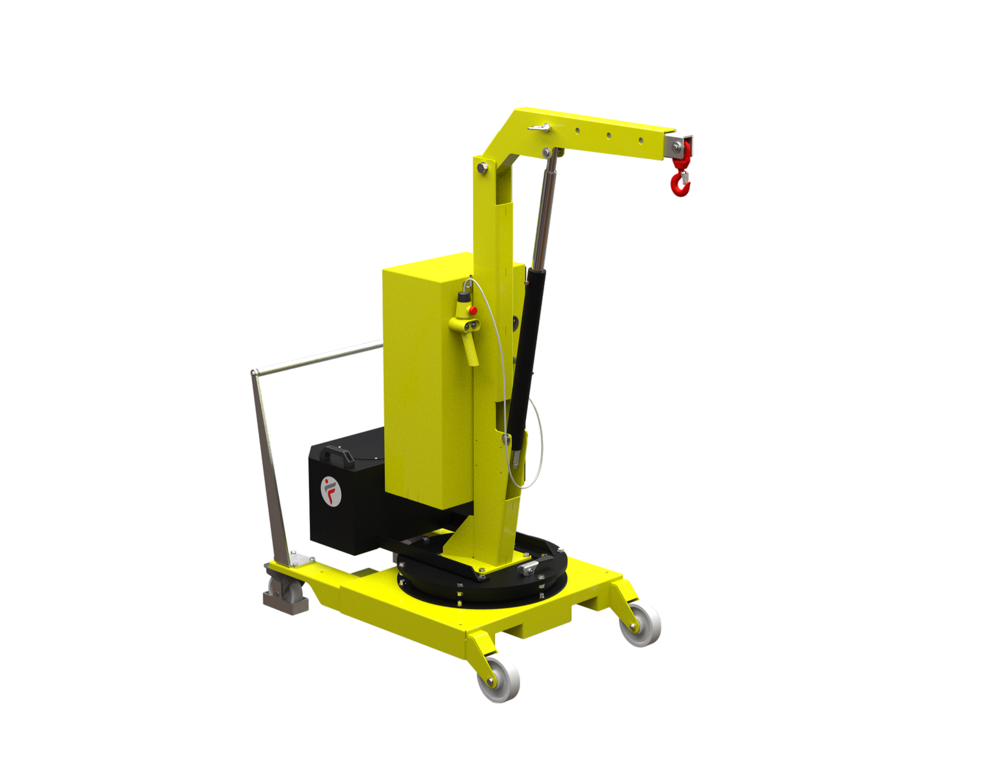 01B2 Mini-Auslegerkran mit Seilsteuerung, Tragfähigkeit 200 kg