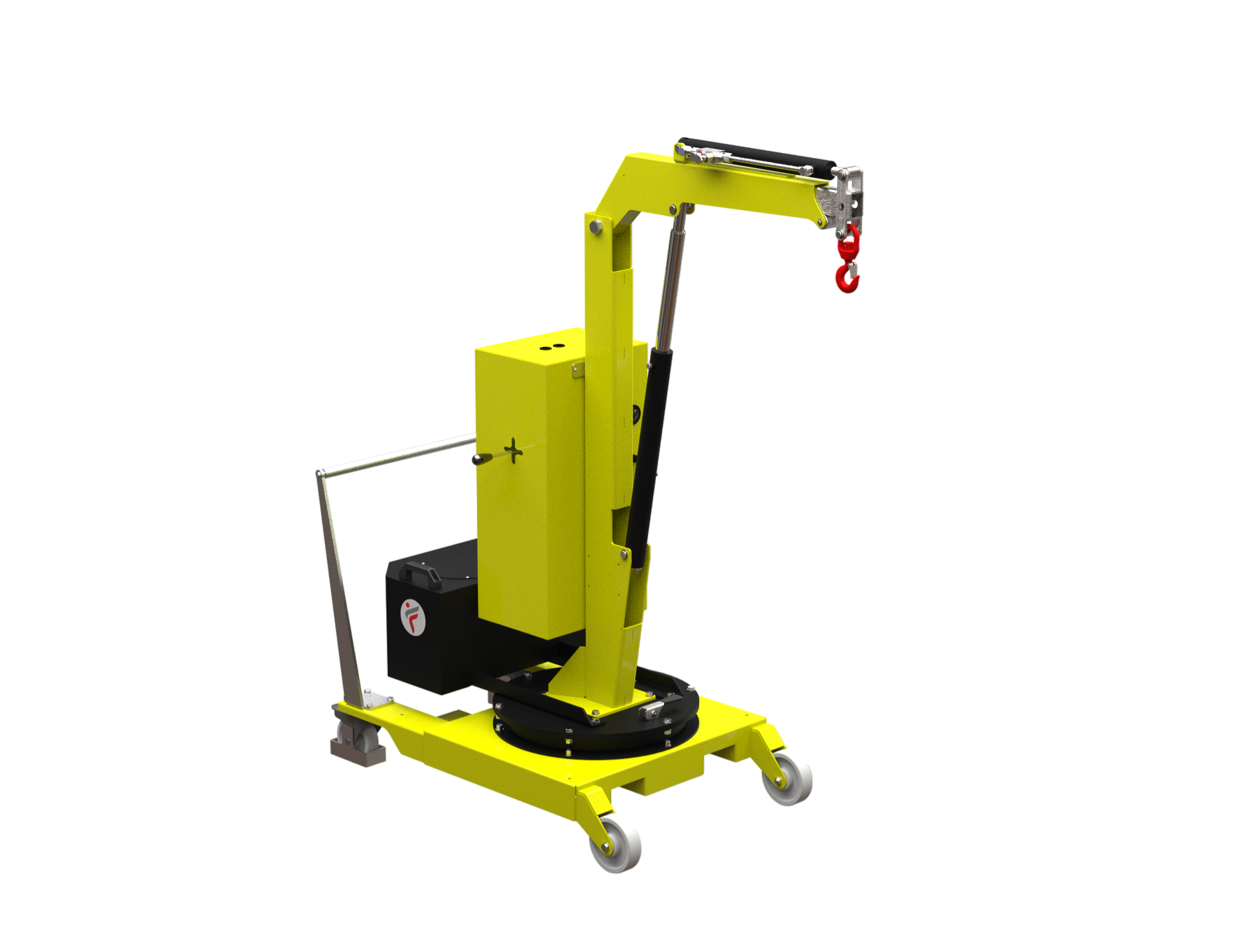 01B2SE_400 Minikran mit Gegengewicht und elektrischem Arm zum Heben von Lasten von 200 kg