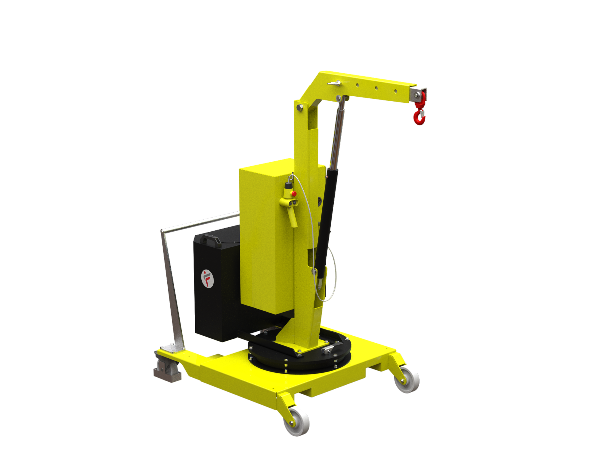 01B5 Mobilkran mit Gegengewicht für Werkstätten mit Seilsteuerung, maximale Tragfähigkeit 500 kg