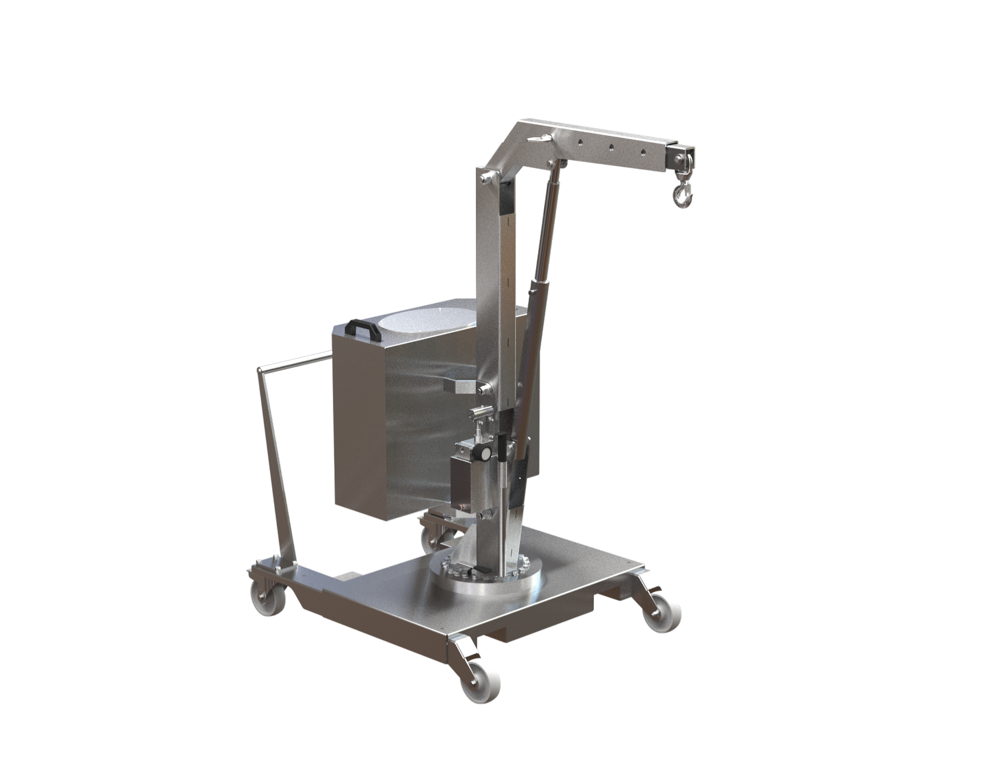 01M5AISI Mini-Drehkran aus Edelstahl für Lasten bis 500 kg