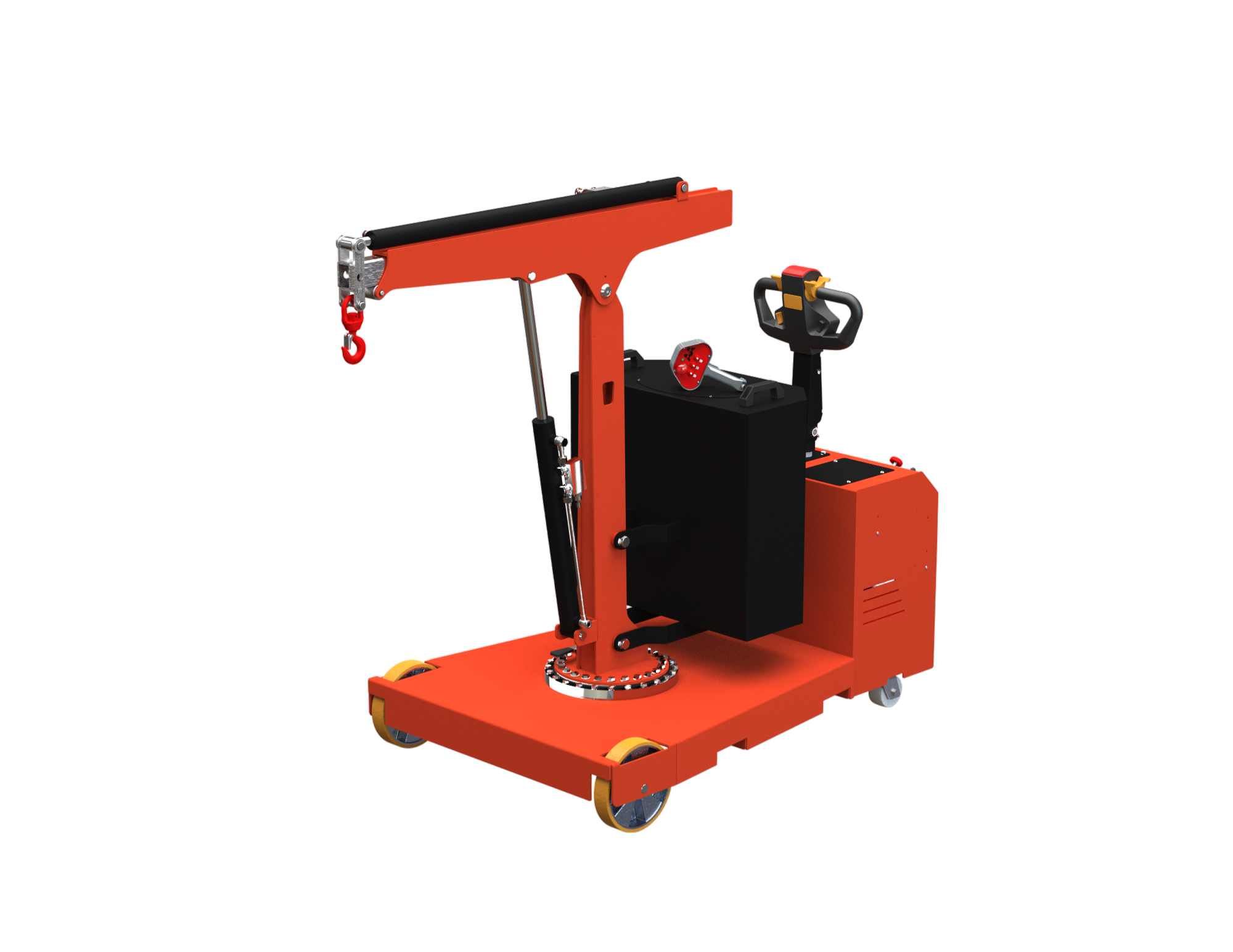 Elektrohydraulischer Kran FLEX G500SBR mit Elektroantrieb und Funksteuerung zum Heben von bis zu 500 kg
