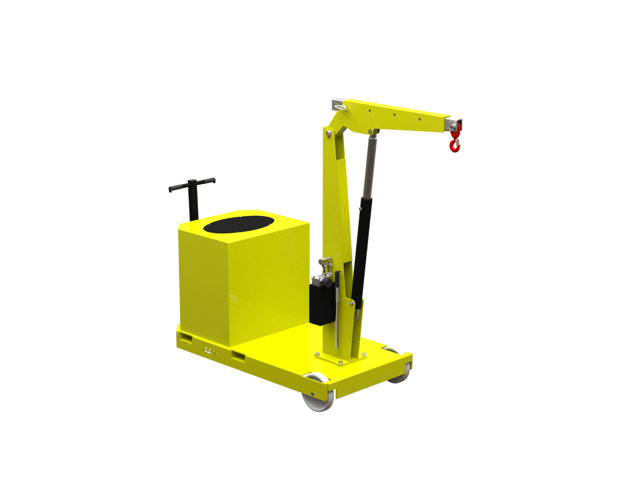 GZ1000 Mobilkran mit Gegengewicht und fester Säule, Tragfähigkeit 1.000 kg